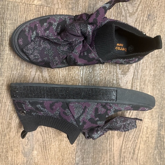bernie mev. Size 9.5 (40) “Sparkle Serenity” Women's Purple and Black Shoes MINT - Picture 15 of 16